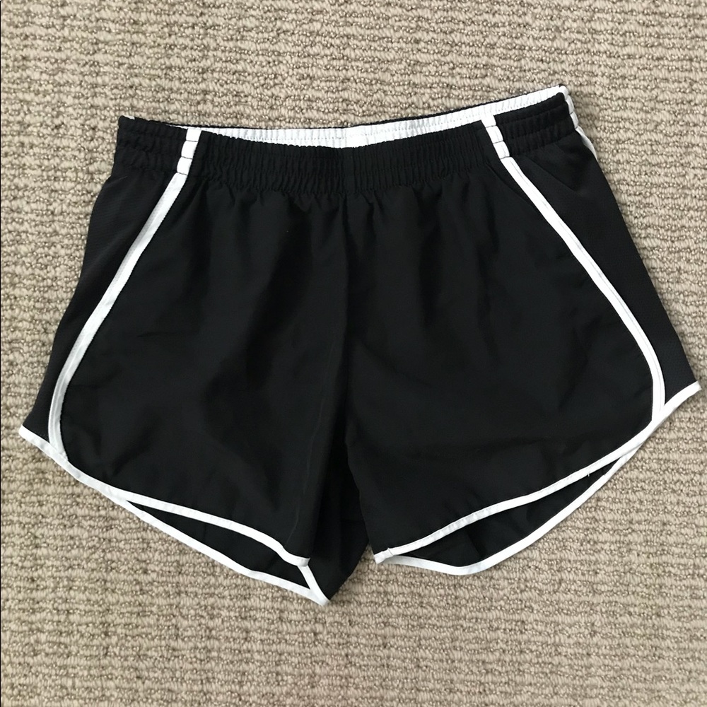 Nike Dry Fit Running Shorts in Black and White